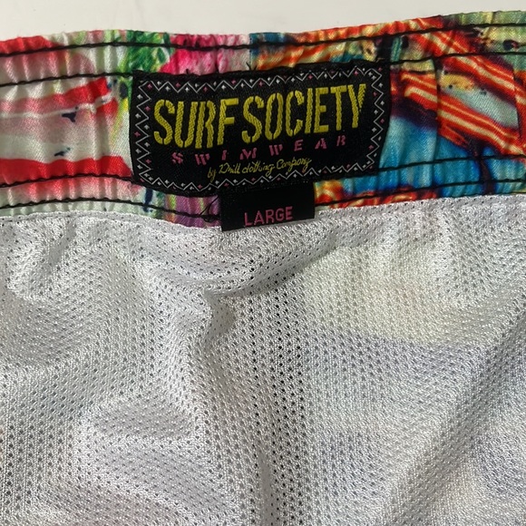 SURF SOCIETY Miami Cadillac Hotel Swim Trunks. Size Large-NWT - Picture 5 of 8